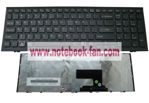 SONY VAIO VPC-EE3WFX VPCEE3WFX Keyboard US Black With Frame - Click Image to Close